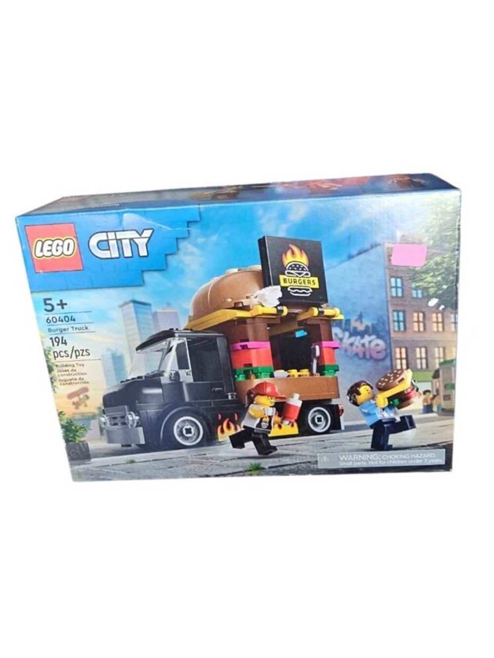 LEGO City Burger Truck Toy Building Set 60404 NEW In Box 194 Pcs